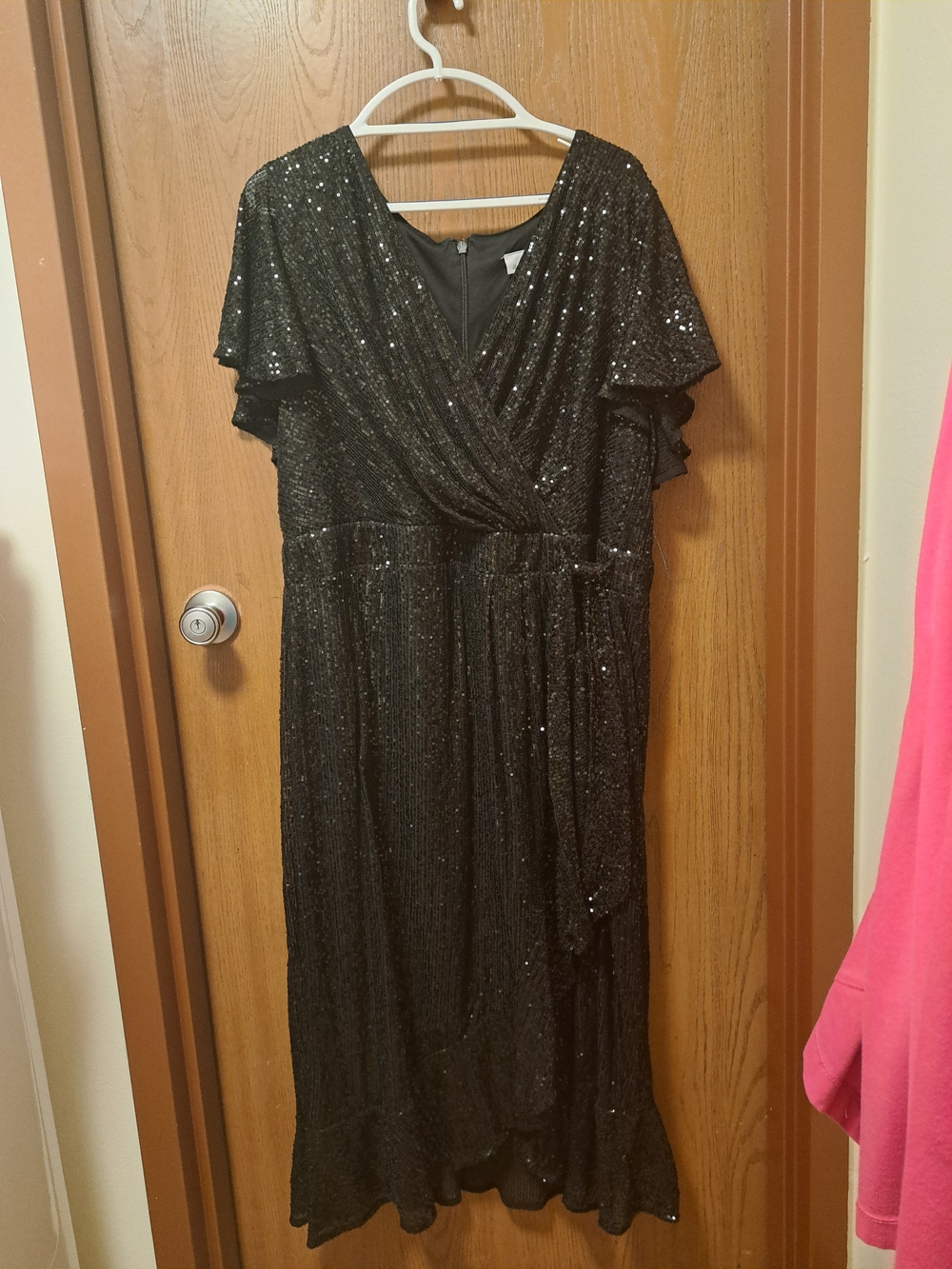 Avenue Black Sequin Maxi Dress